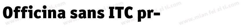 Officina sans ITC pr字体转换